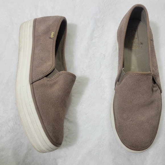 Keds Platform slip on brown sneakers size 7 - Picture 1 of 9